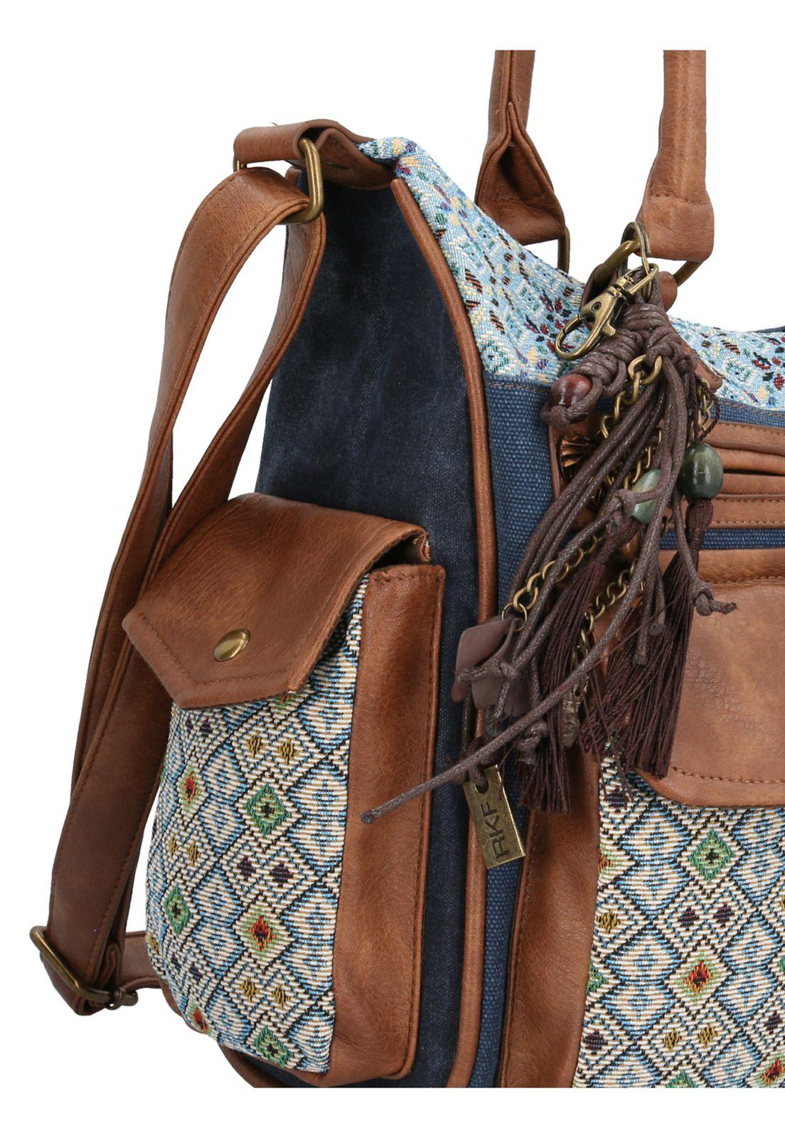 Cartera Azul Rossi Hobo Mujer-3