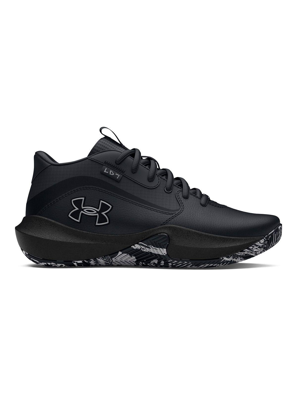 Zapatilla Unisex Grade School UA Lockdown 7 Negro-0