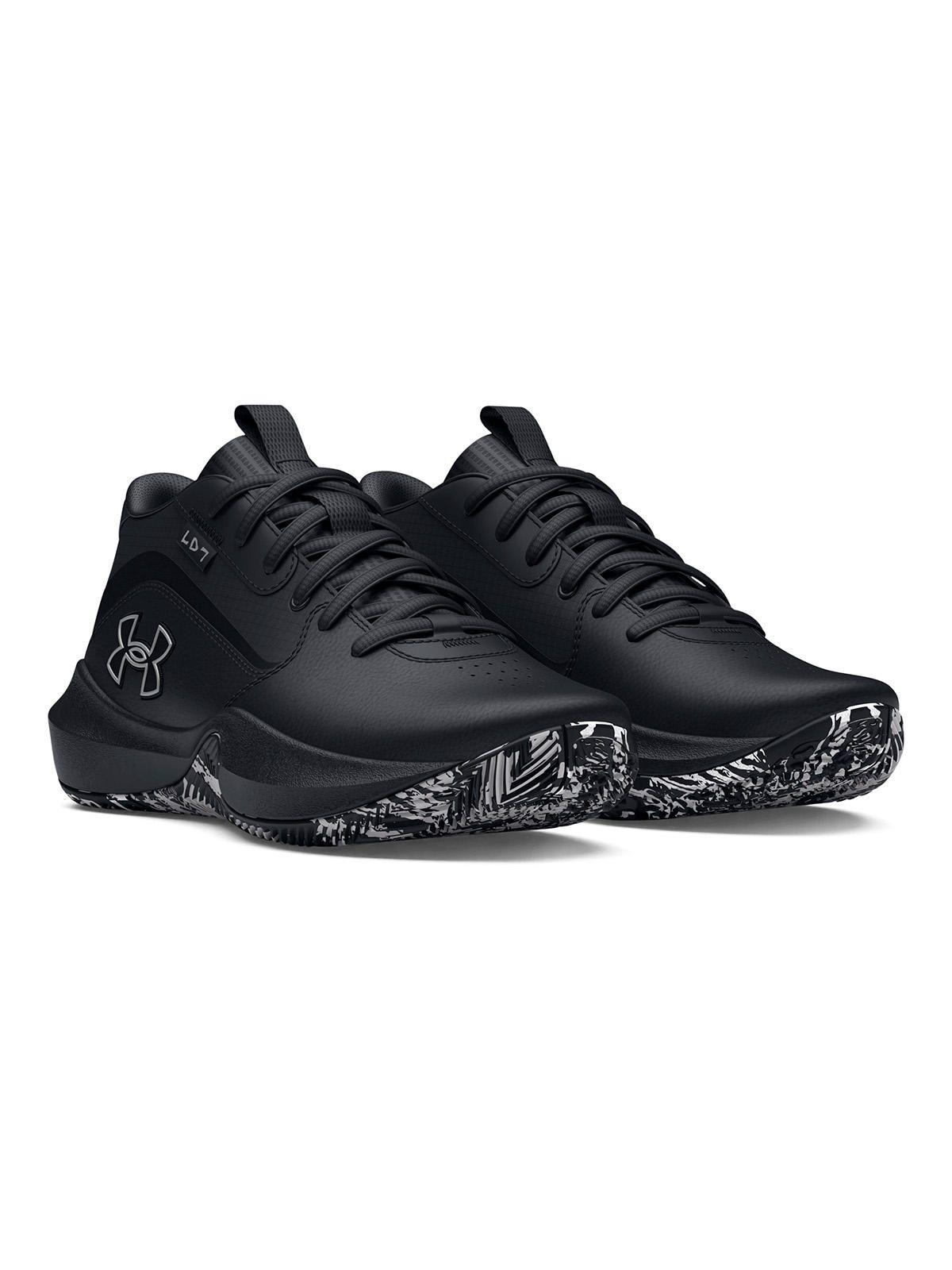 Zapatilla Unisex Grade School UA Lockdown 7 Negro-5