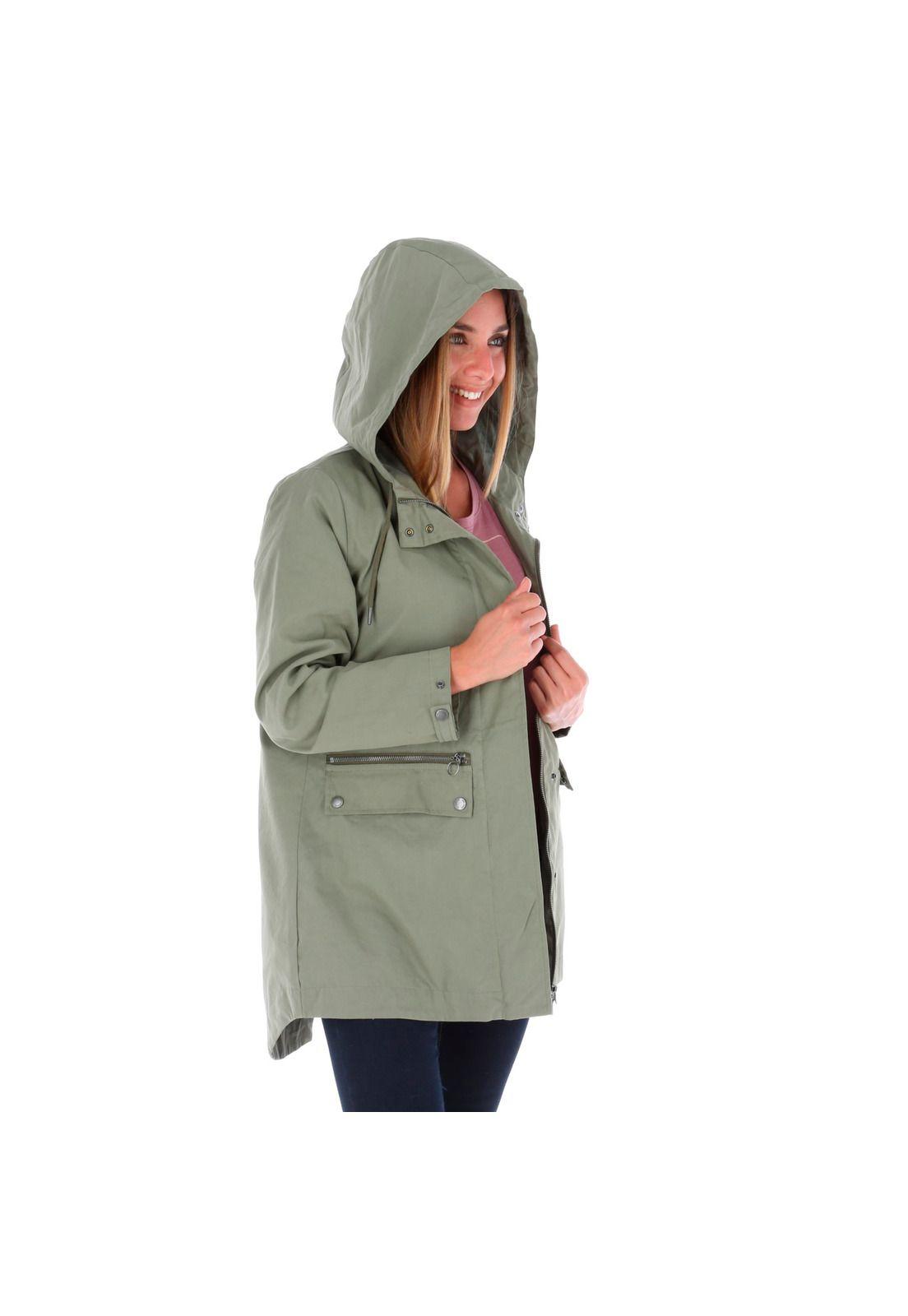 CHAQUETA MUJER PHOEBE TRENCH VERDE CLARO-3