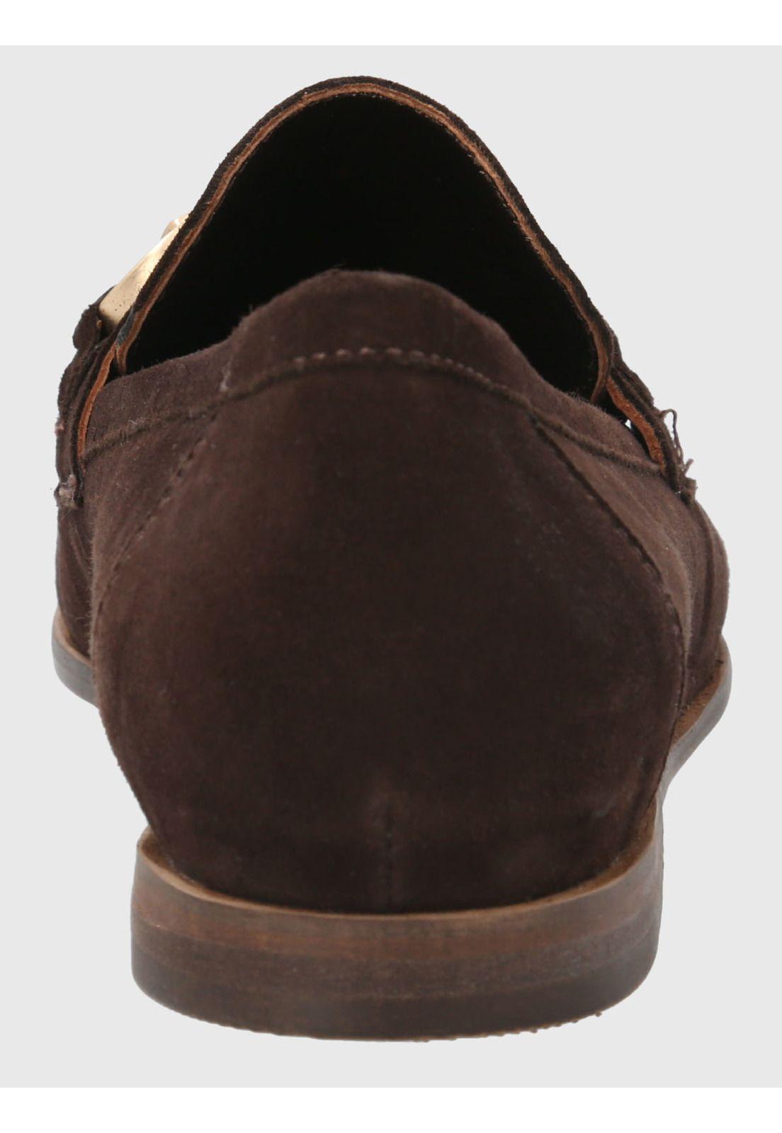 Mocasin Cuero Mujer Poplin Café-6