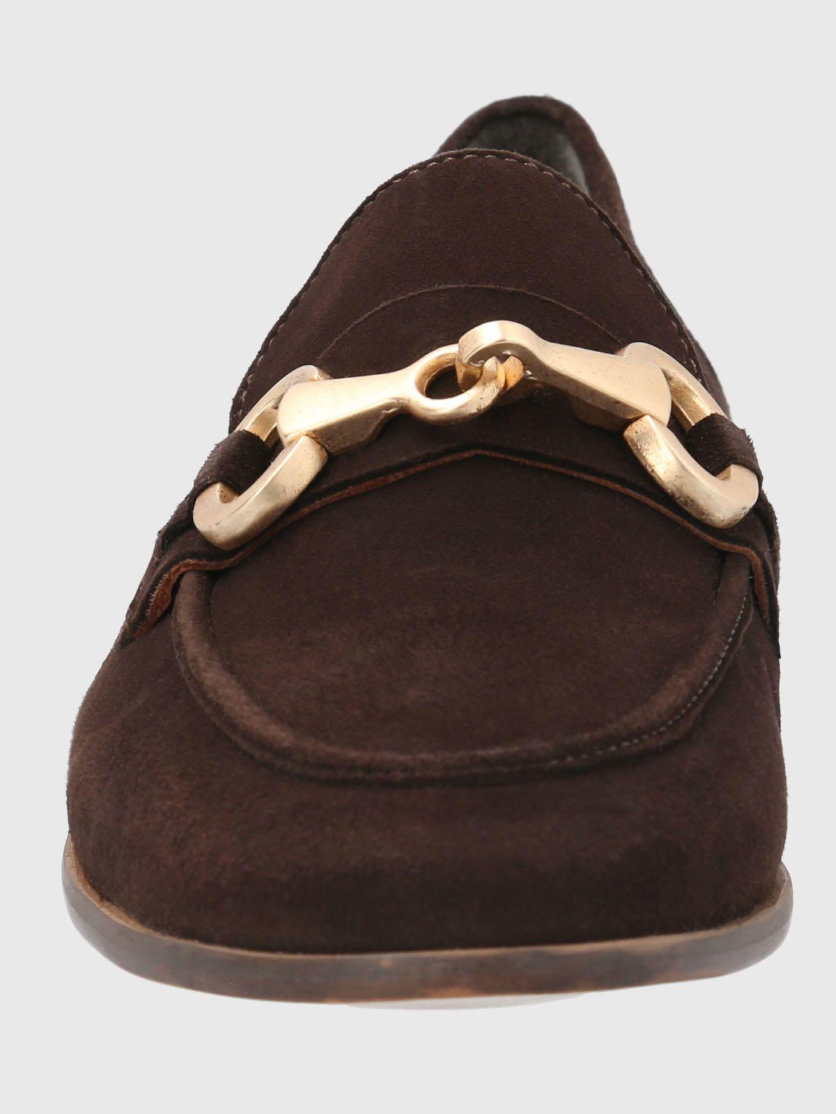 Mocasin Cuero Mujer Poplin Café-3