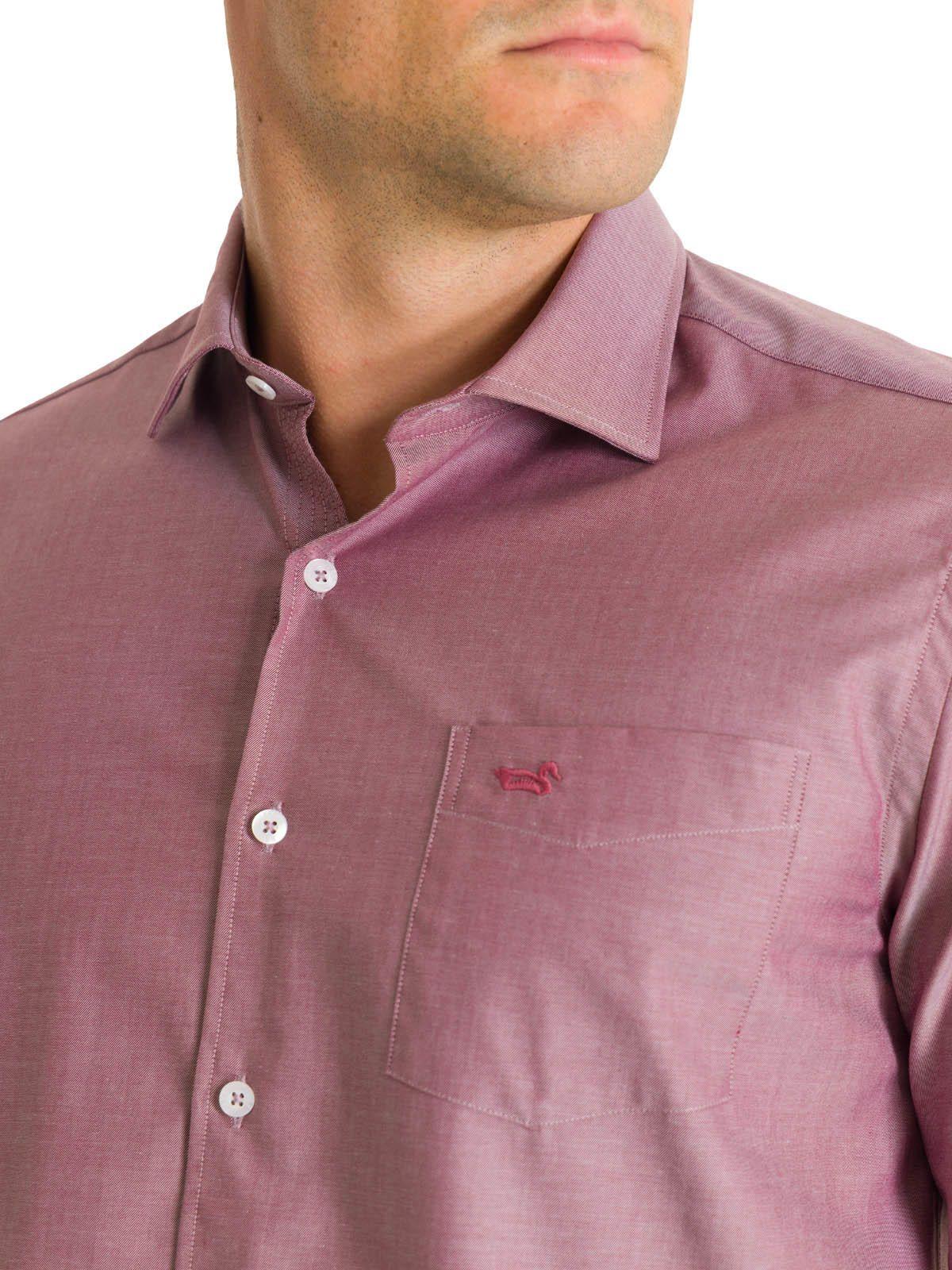 Camisa Algodón Hombre Woolsolid Rojo-7