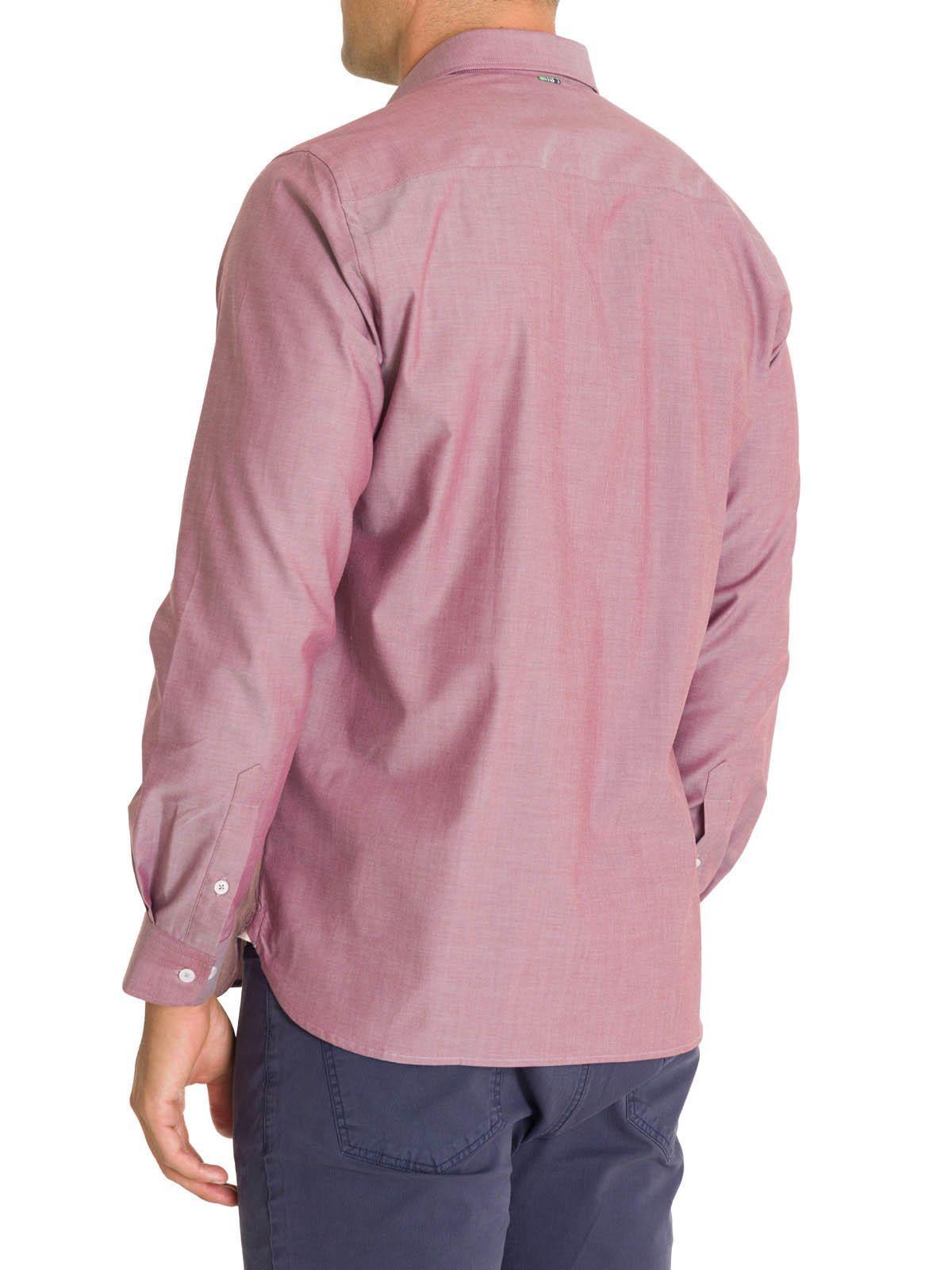 Camisa Algodón Hombre Woolsolid Rojo-6