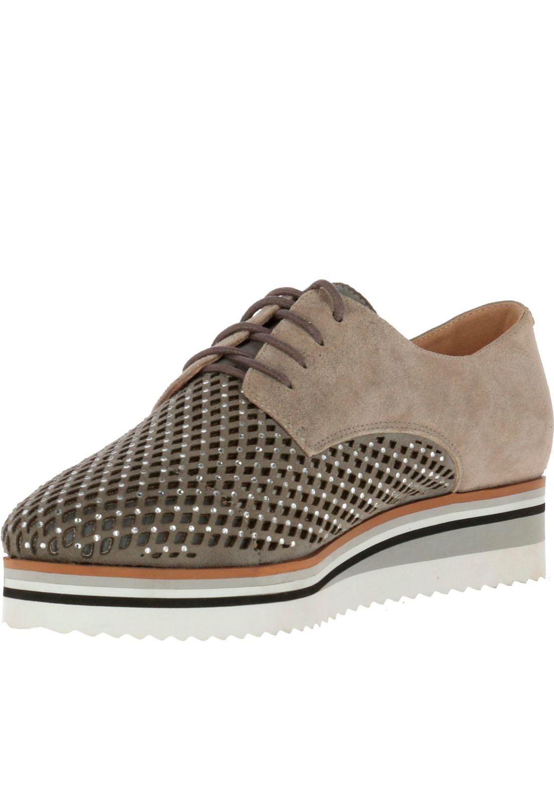 Zapato Cuero Armony Gris-1
