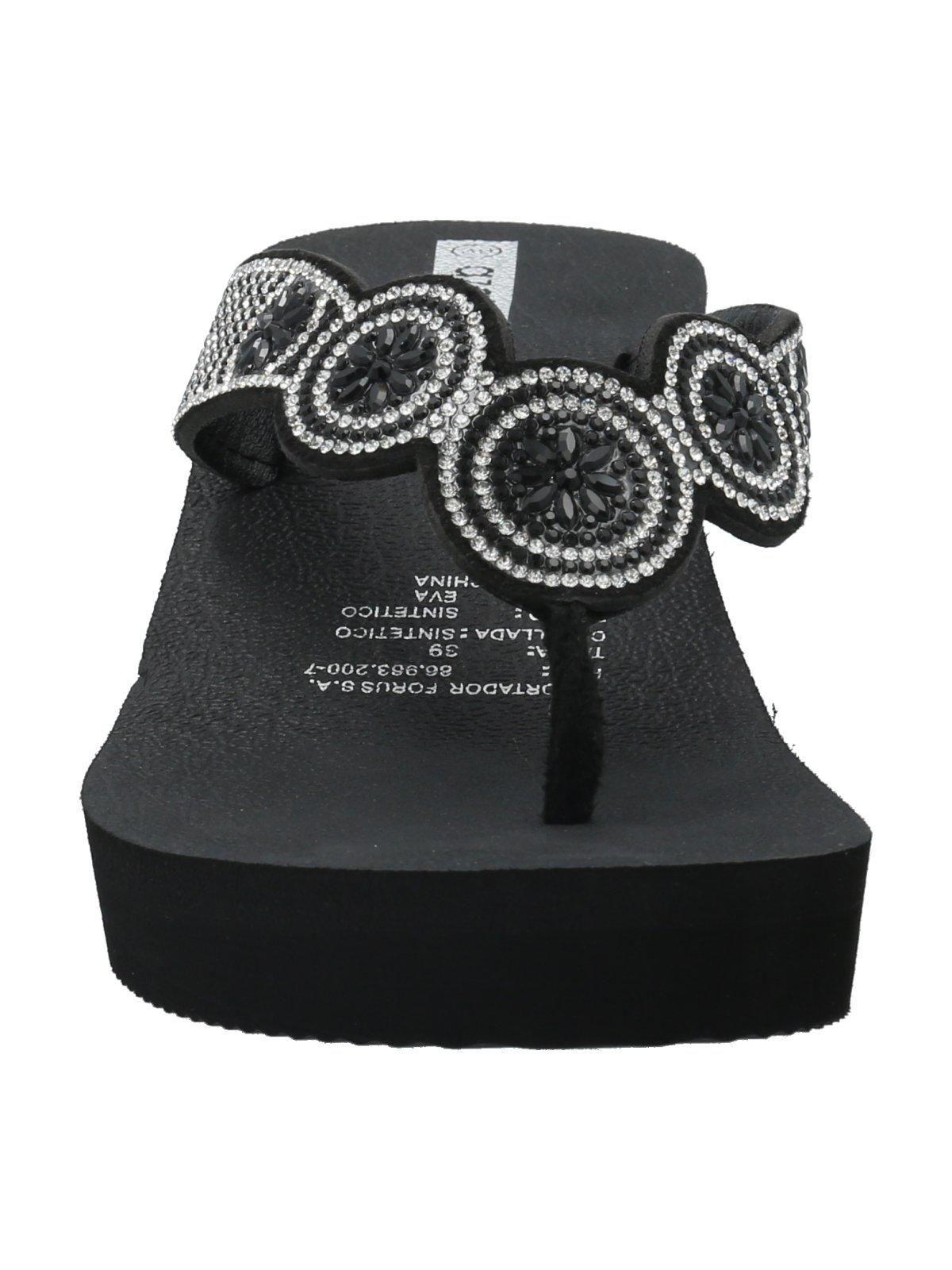 Hawaiana Mujer Rosella Negro /Blanco-3