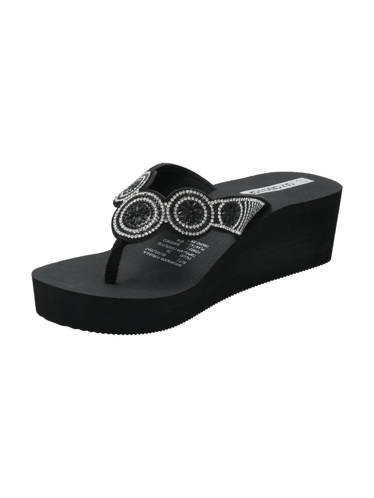 Hawaiana Mujer Rosella Negro /Blanco-4