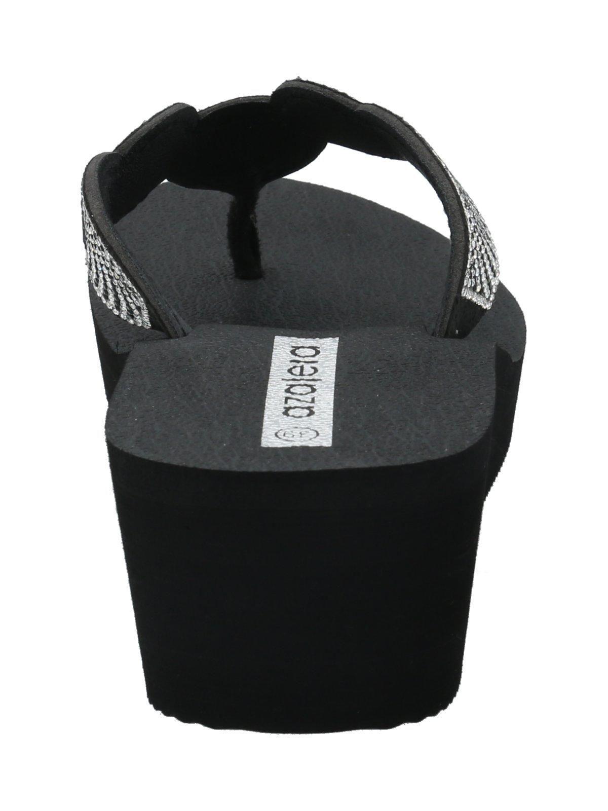 Hawaiana Mujer Rosella Negro /Blanco-6