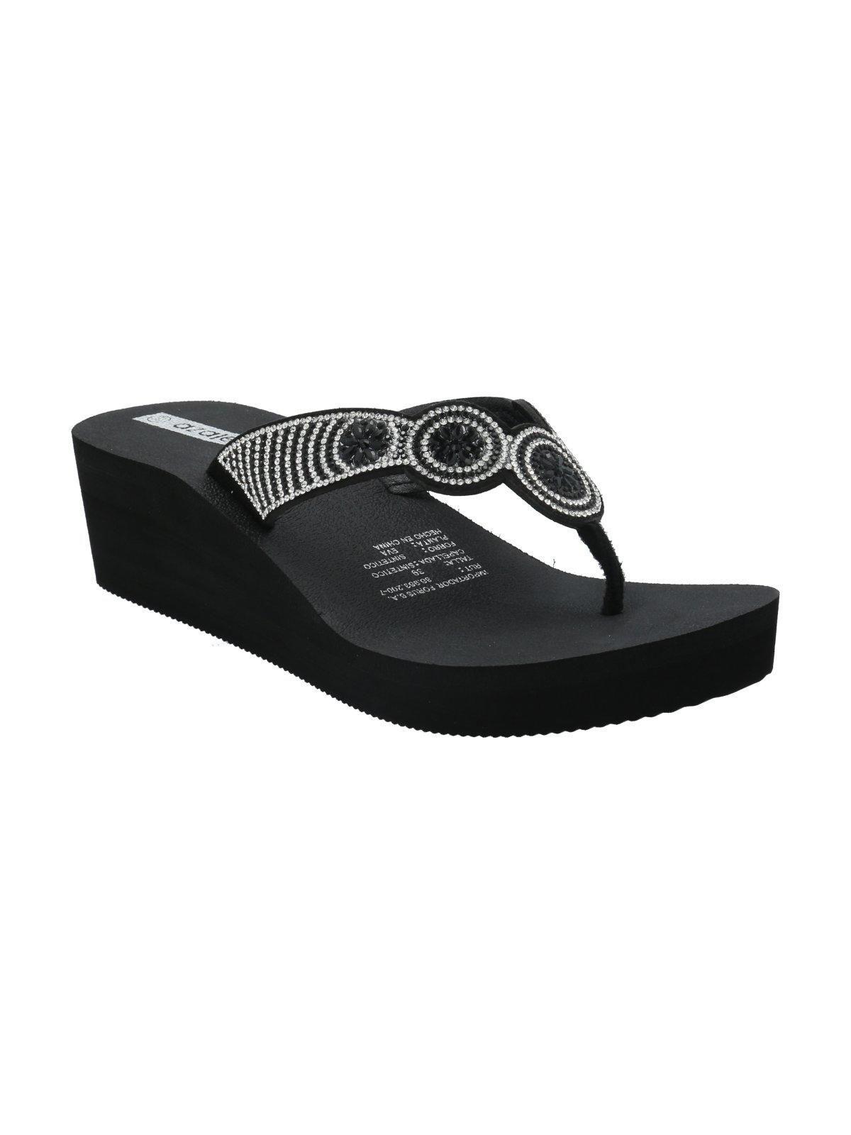 Hawaiana Mujer Rosella Negro /Blanco-0