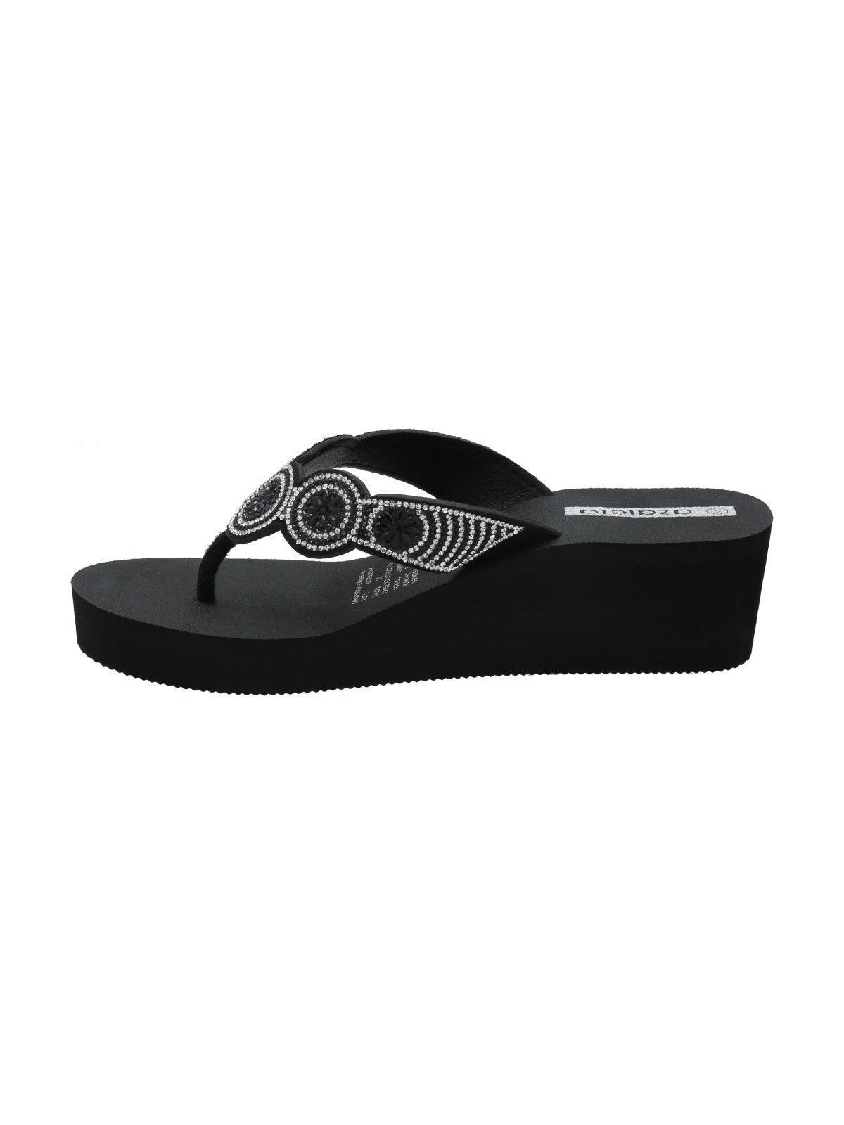 Hawaiana Mujer Rosella Negro /Blanco-5