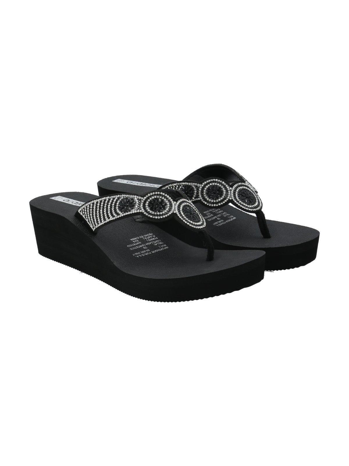 Hawaiana Mujer Rosella Negro /Blanco-8