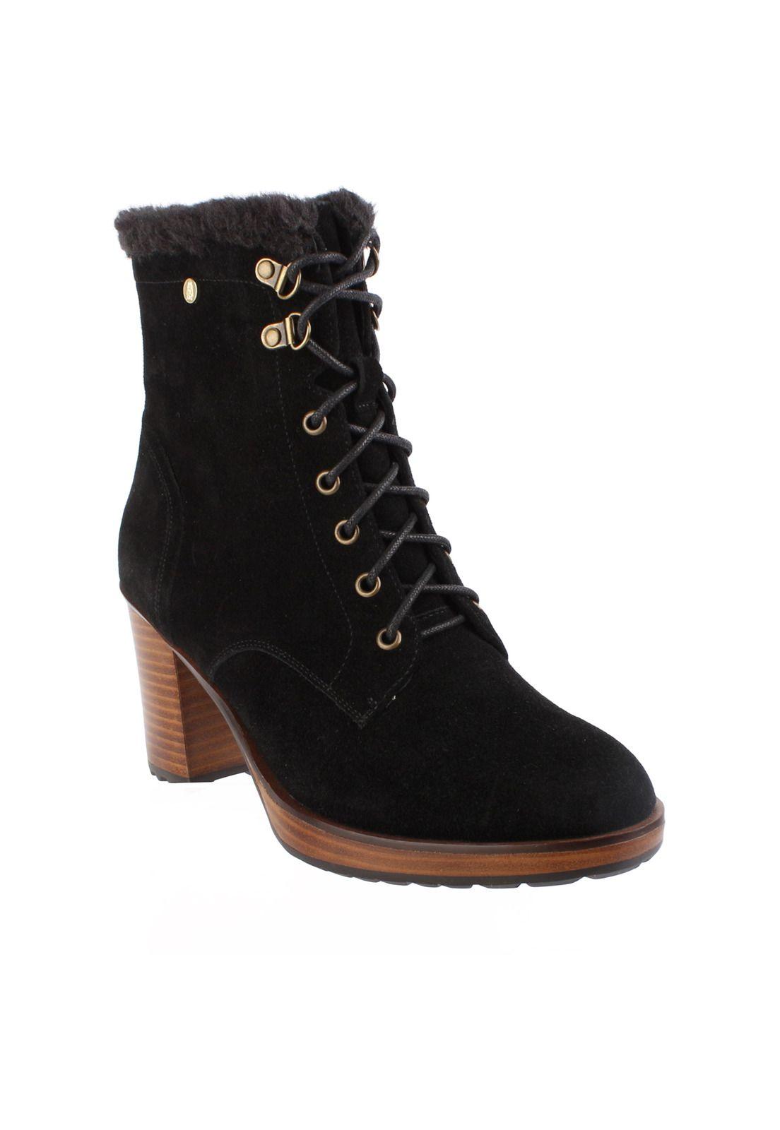 Botin Cuero Mujer Abigail Negro-0