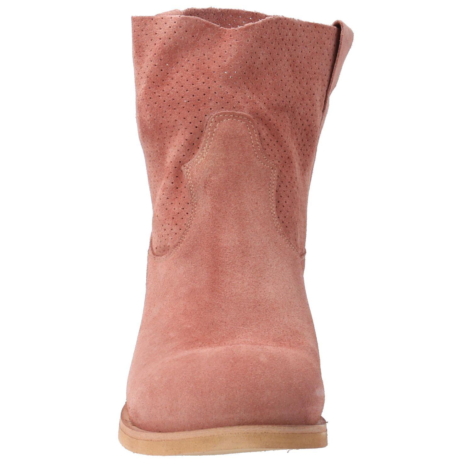 Botin Cuero Aviana Rosa Mujer-2