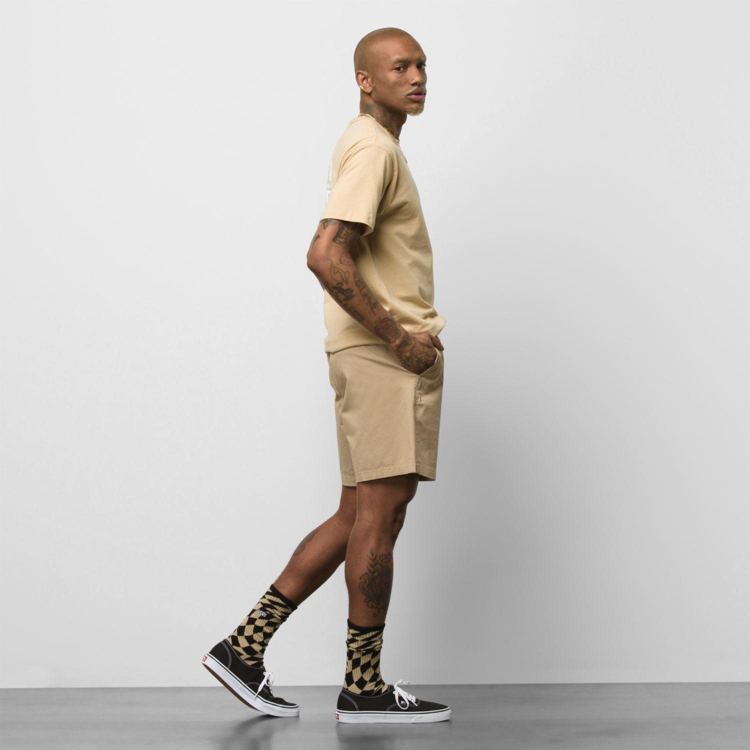 Short Hombre Mn Range Relaxed Elastic Short Khaki-1