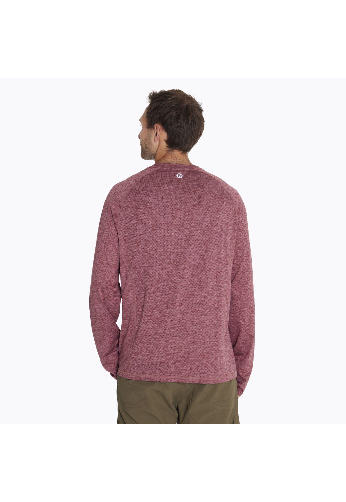 Polera M/L Sport T-Shirt Long S Burdeo Hombre-1