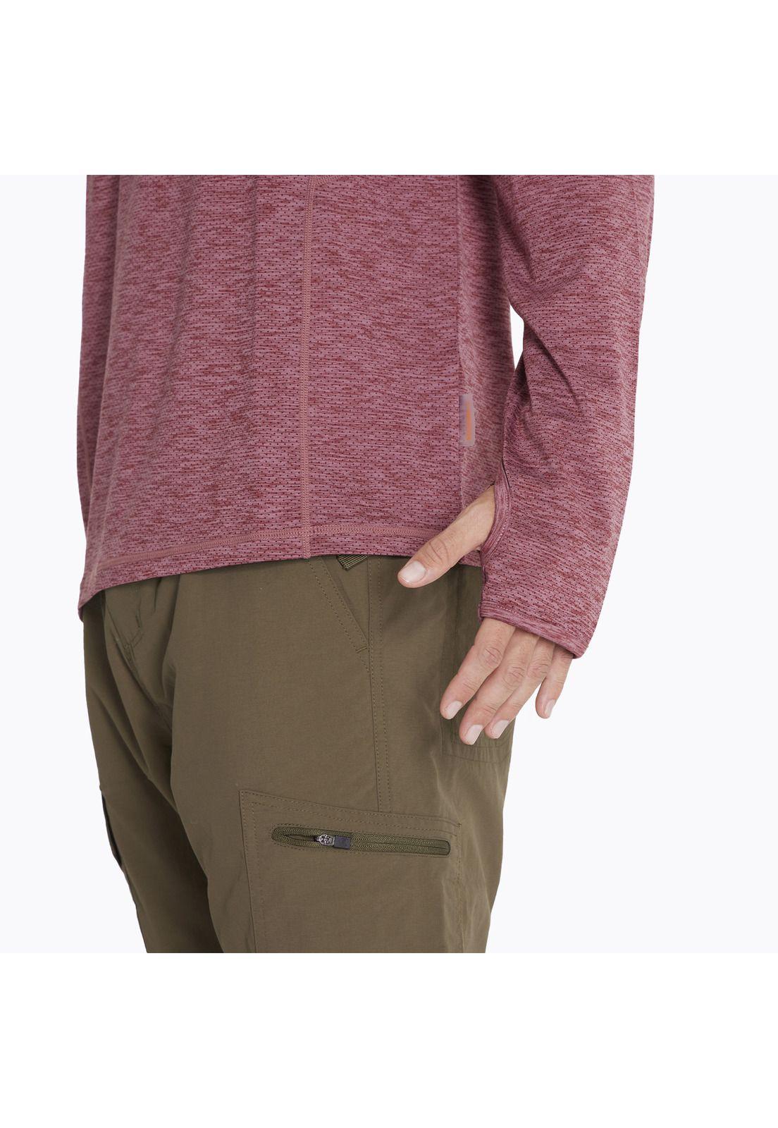 Polera M/L Sport T-Shirt Long S Burdeo Hombre-3
