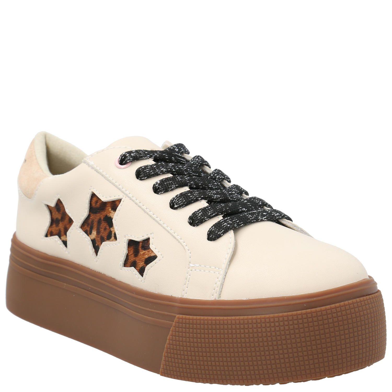 Zapatilla Cuero Niña Quens Beige-0