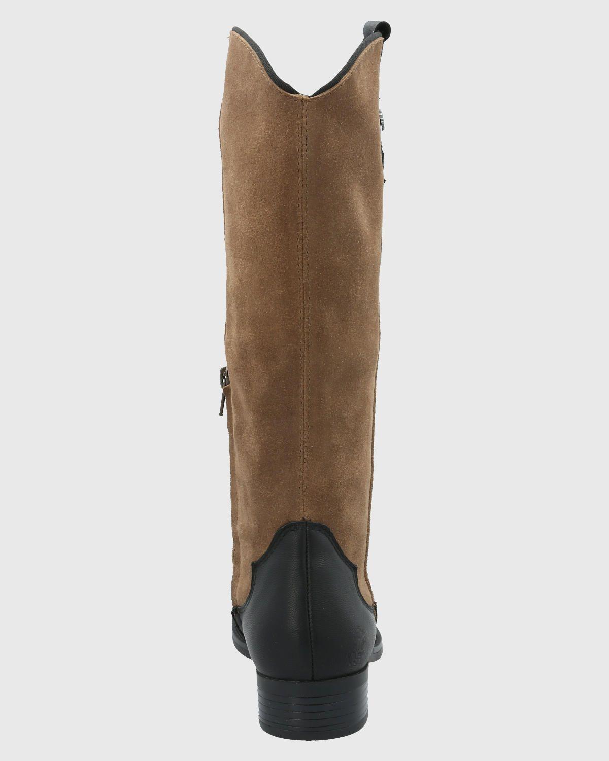 Bota Cuero Mujer Cami Negro-6