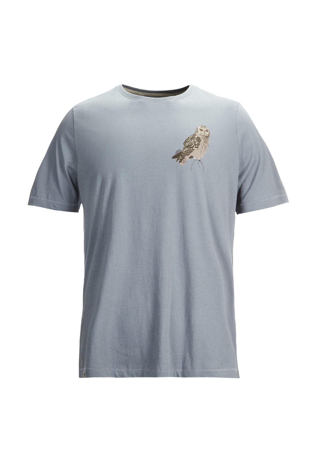 Polera M/C Hombre Orgaprint Café-0