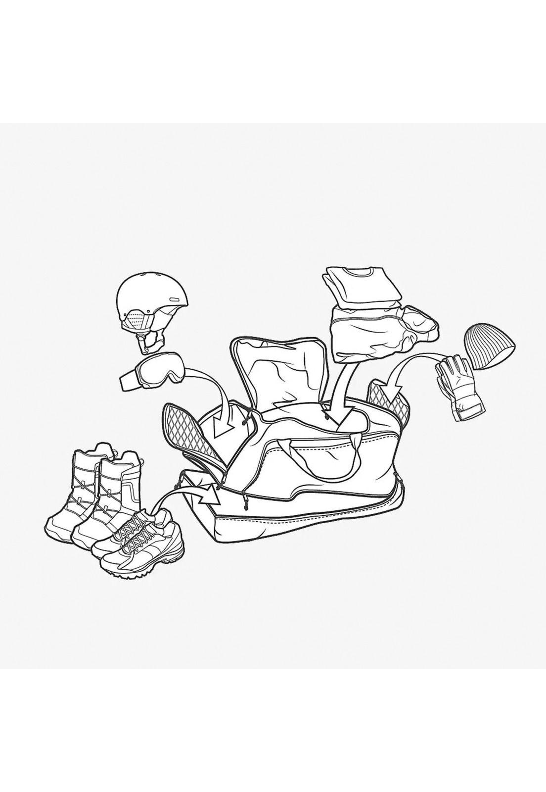 Bolso Rider'S 2.0 73L Duffel Negro-1