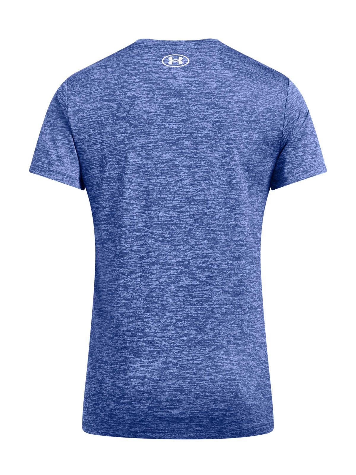 Polera manga corta Tech Twist mujer Azul-1