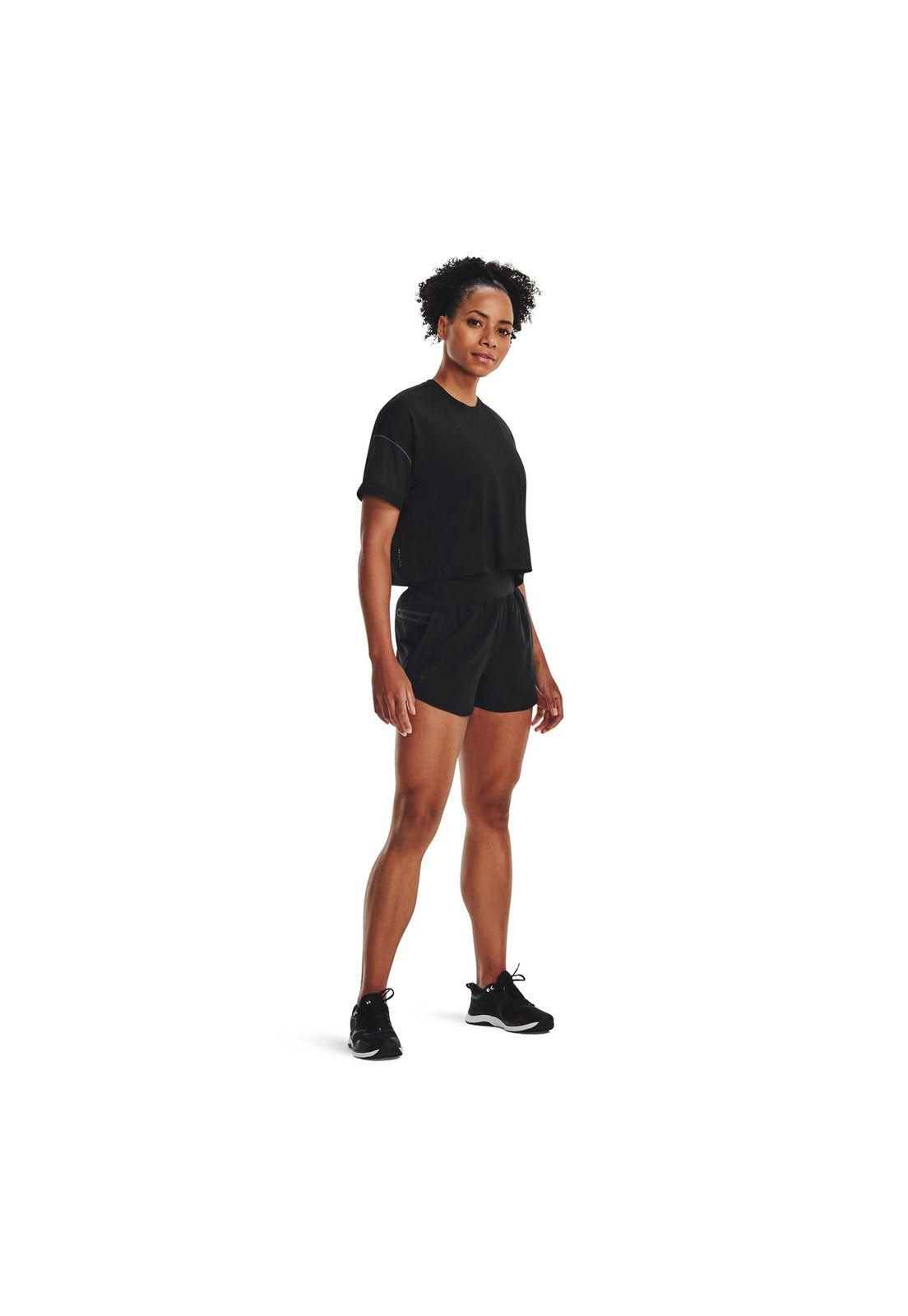 Short Training Smartform Flex Woven Negro Mujer-5