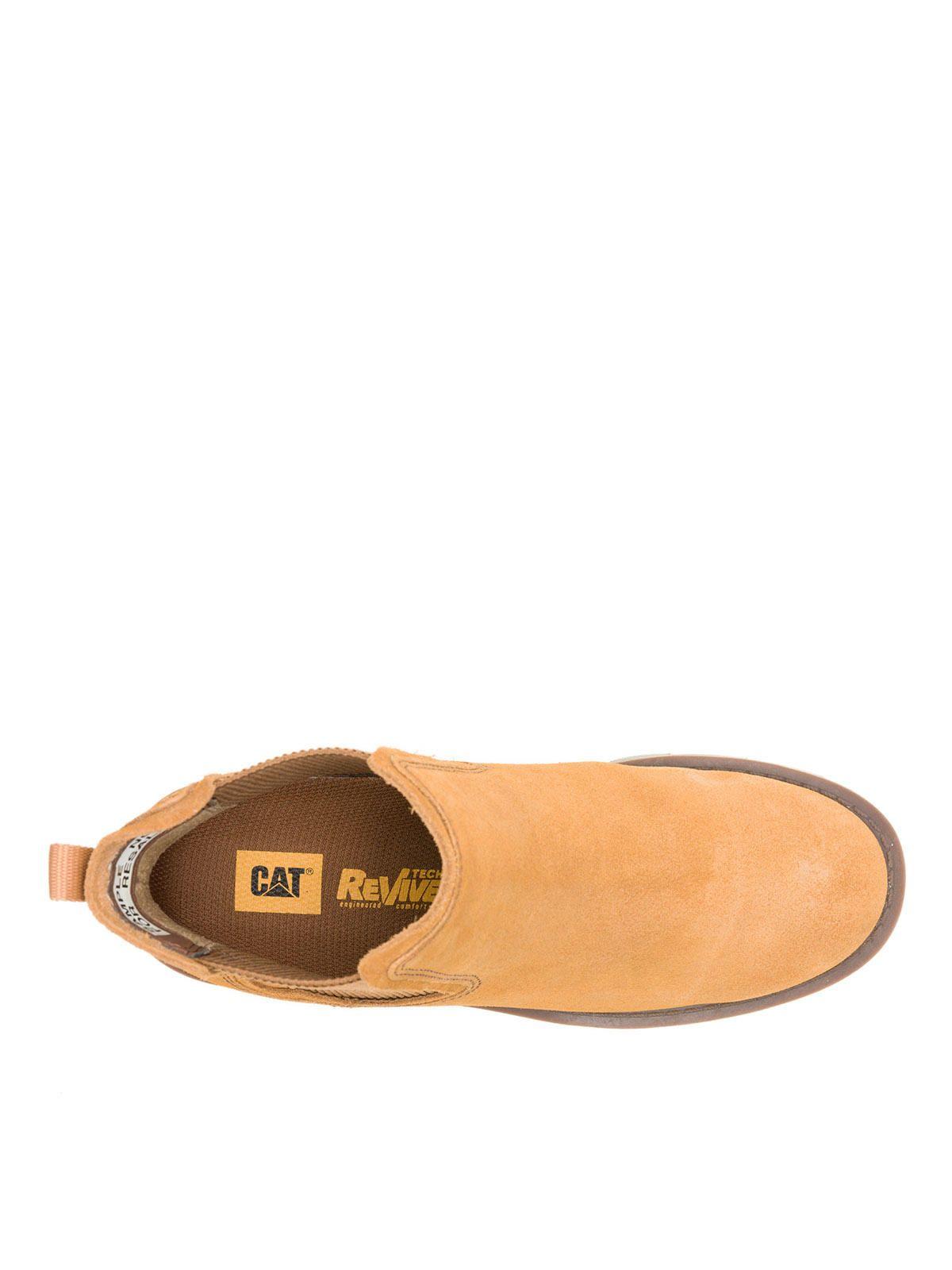 Botín de Cuero Chealsea Mujer Café Claro-6