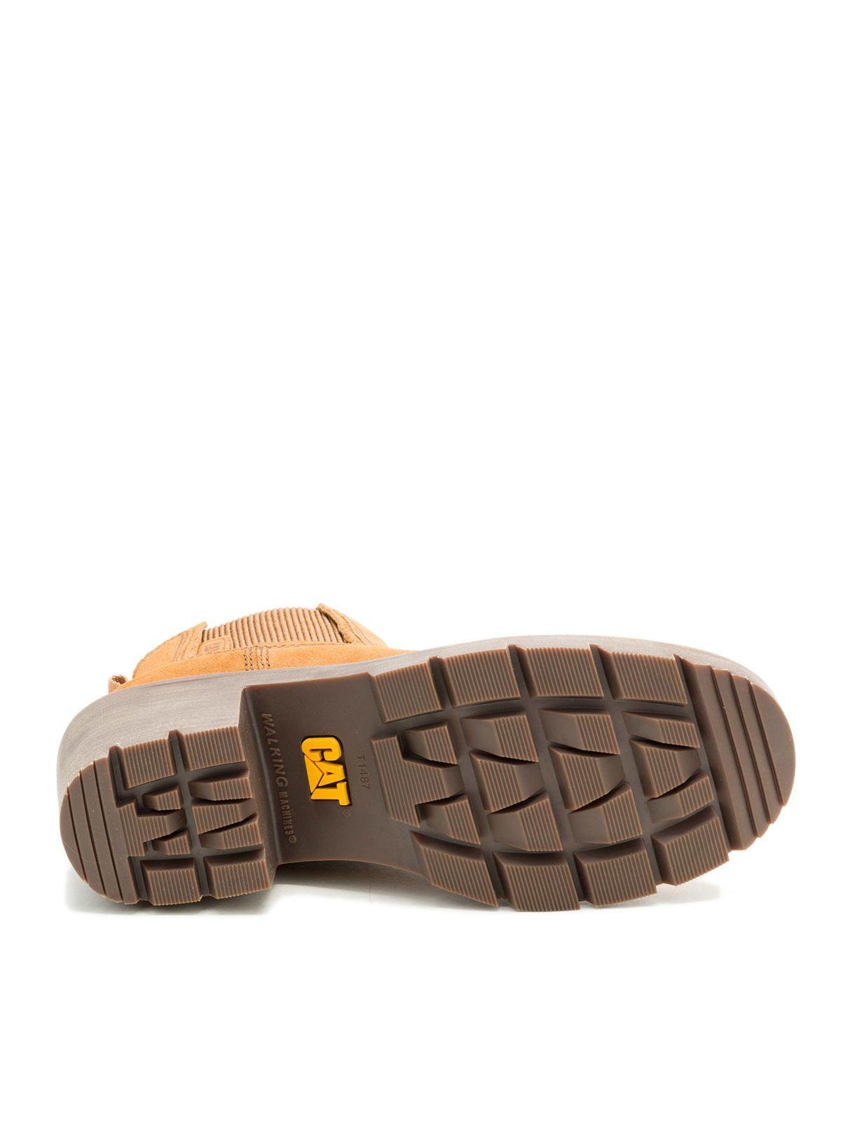 Botín de Cuero Chealsea Mujer Café Claro-7