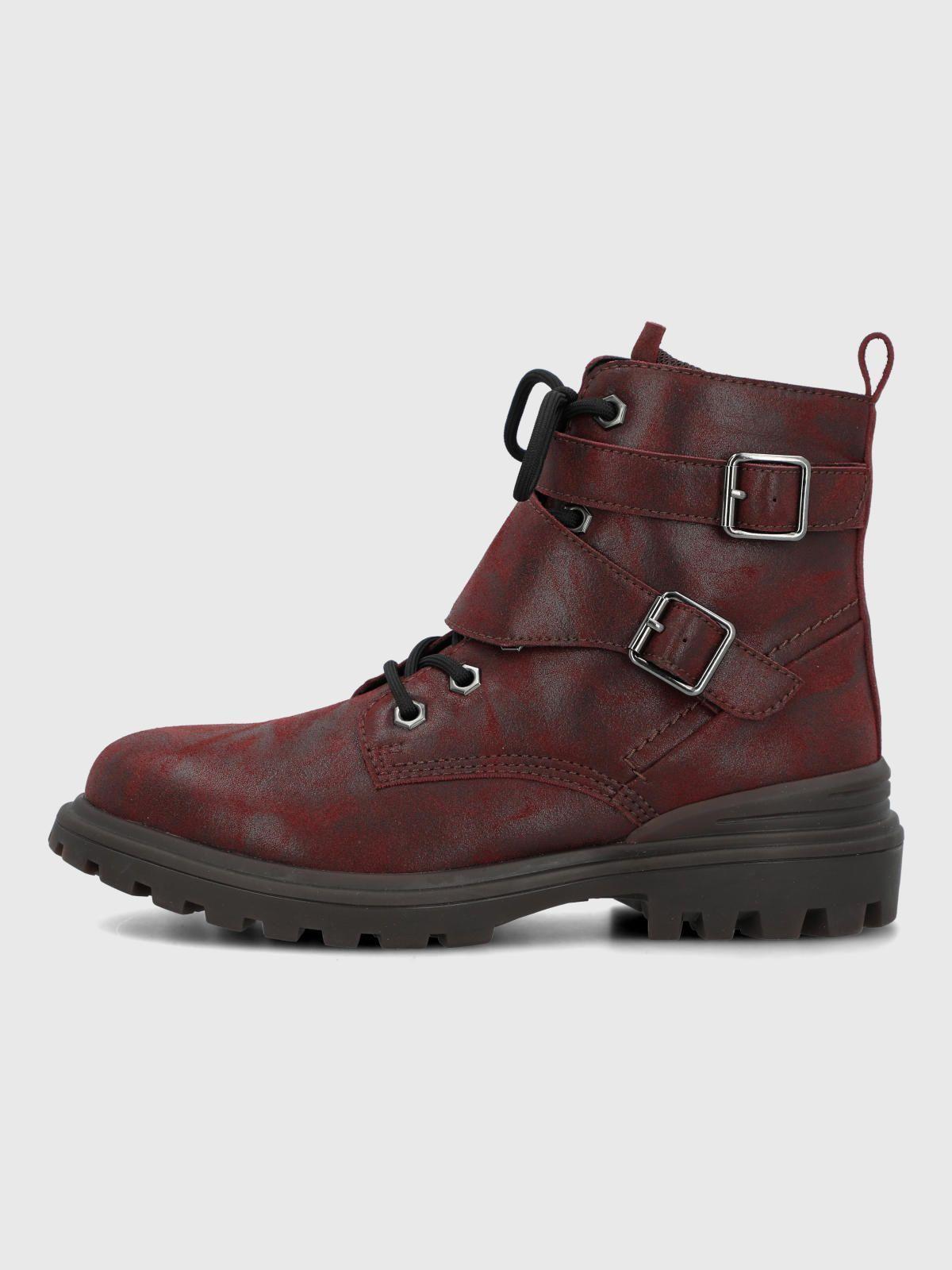 Botin Mujer Fundy Burdeo-4