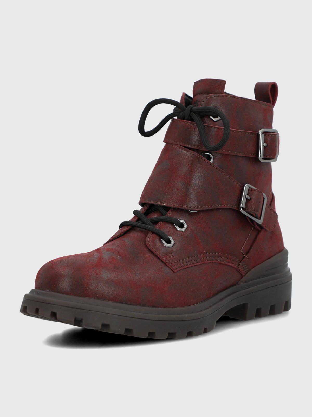 Botin Mujer Fundy Burdeo-5