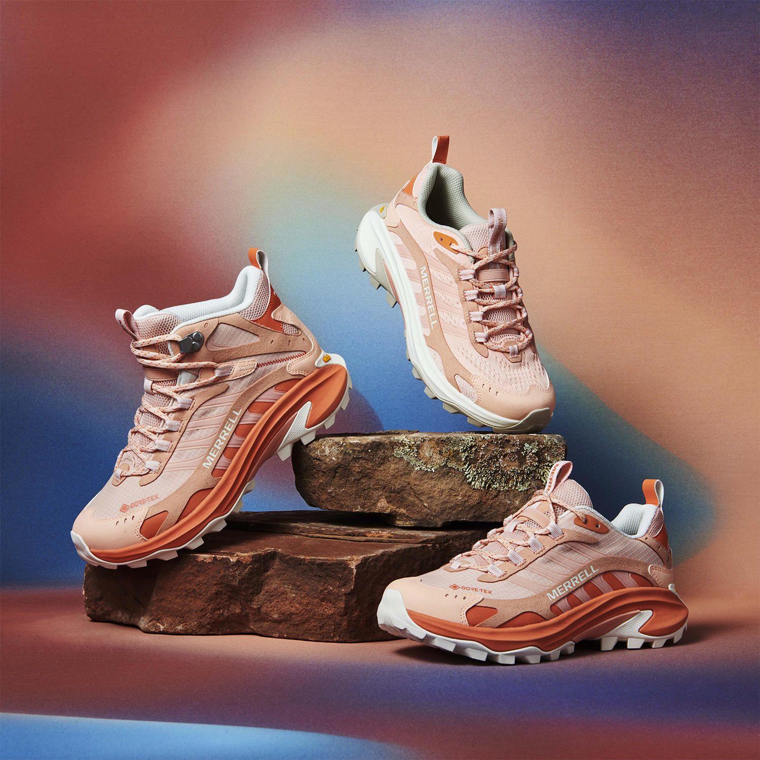 Zapatilla imperm Mujer Moab Speed 2 GTX Durazno-1