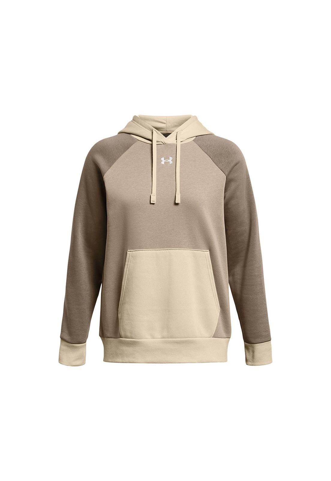 Polerón Rvl Flce Clrblck Hdy Café Mujer-0