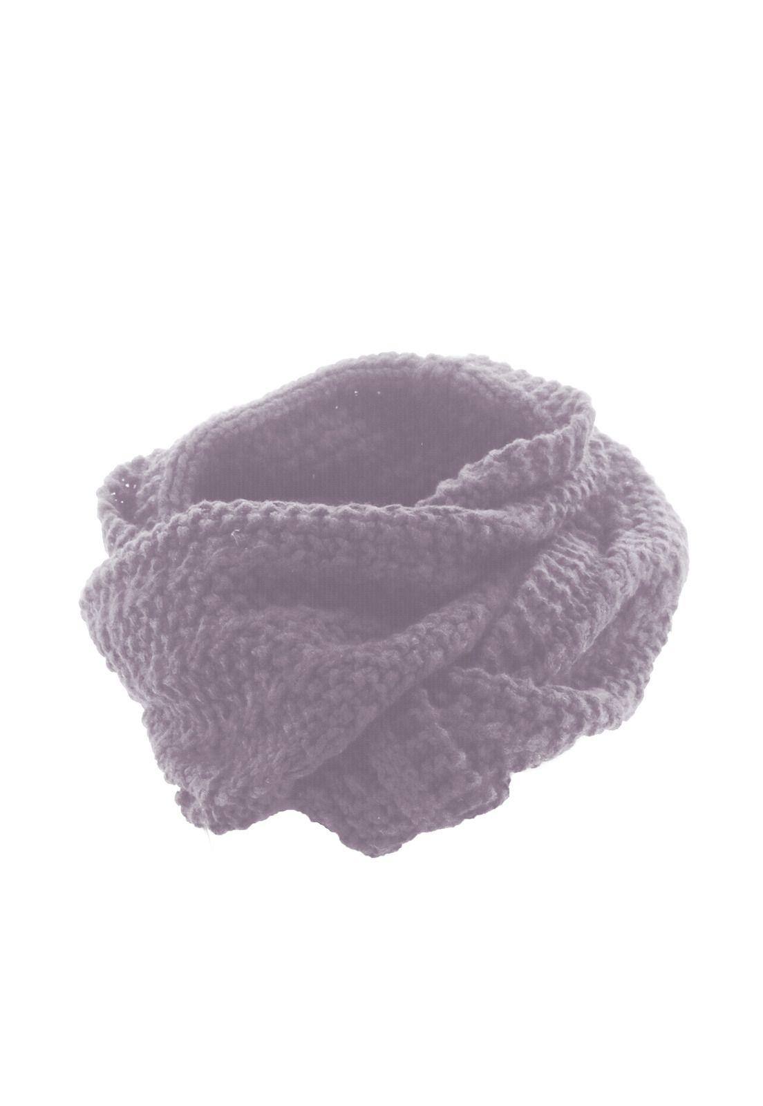 Bufanda Mujer Chunk Knit Infinity Scarf Violeta-0