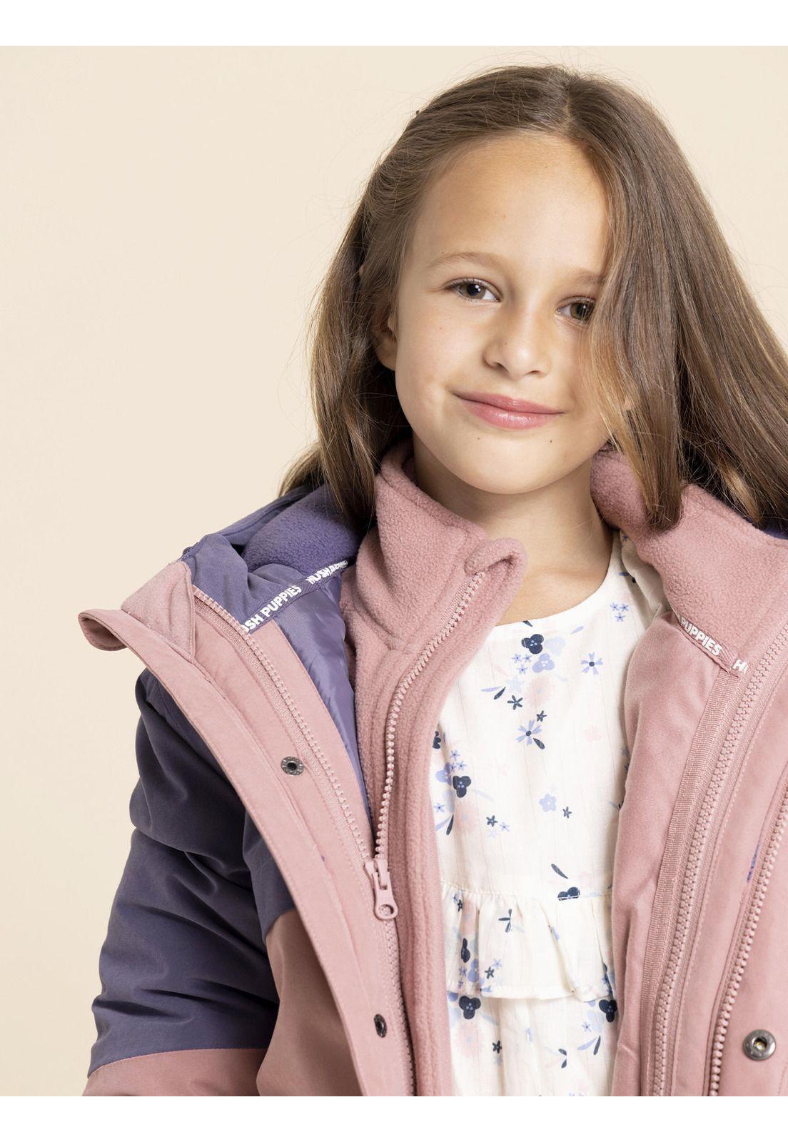 Parka Waterproof Optimus Niña Rosado-5