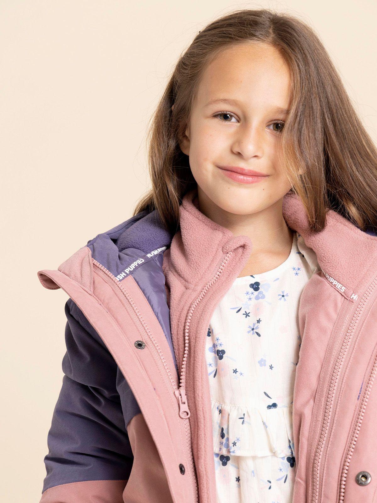 Parka Waterproof Optimus Niña Rosado-5