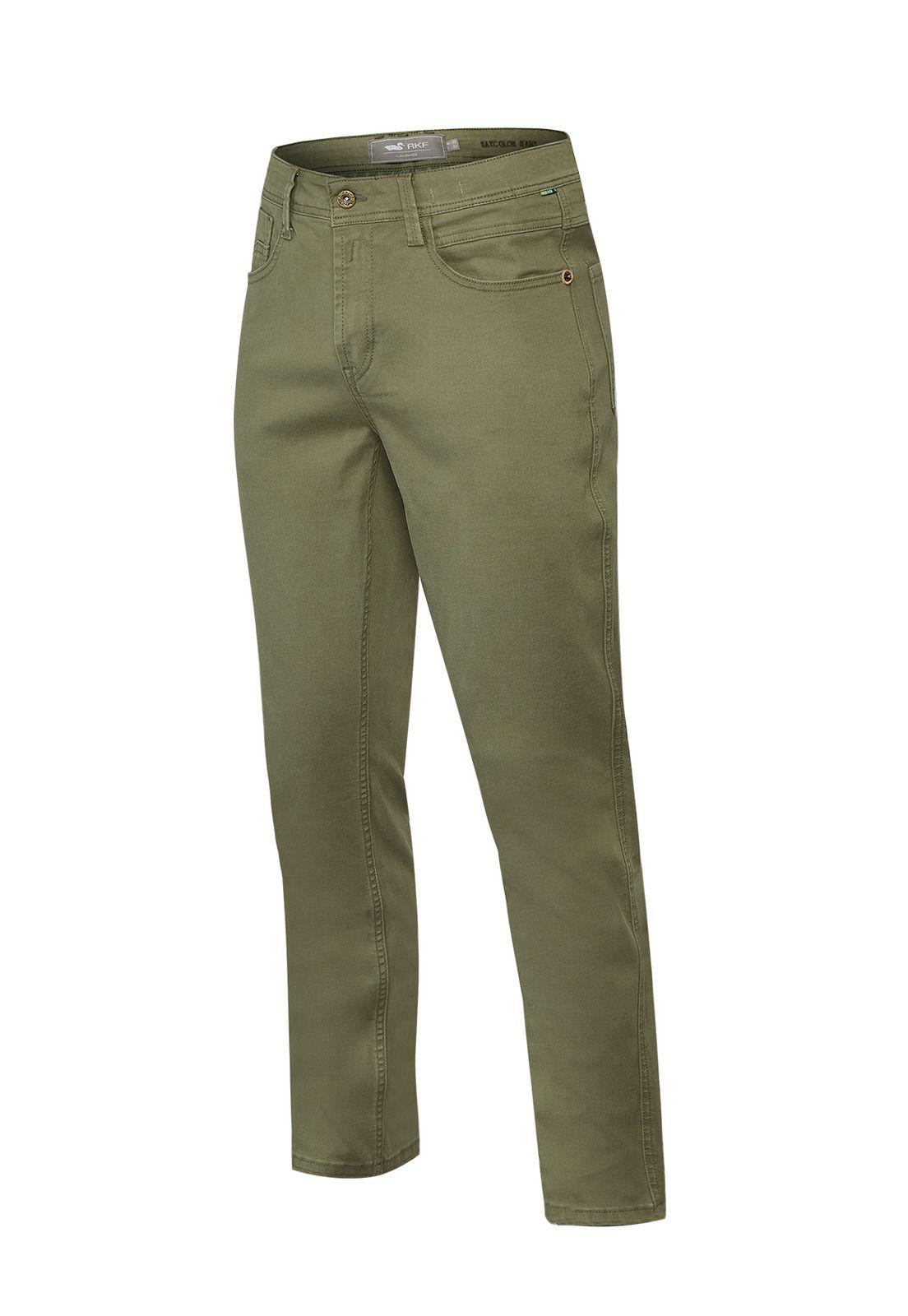Jeans Algodón Hombre Baycolor Verde-0
