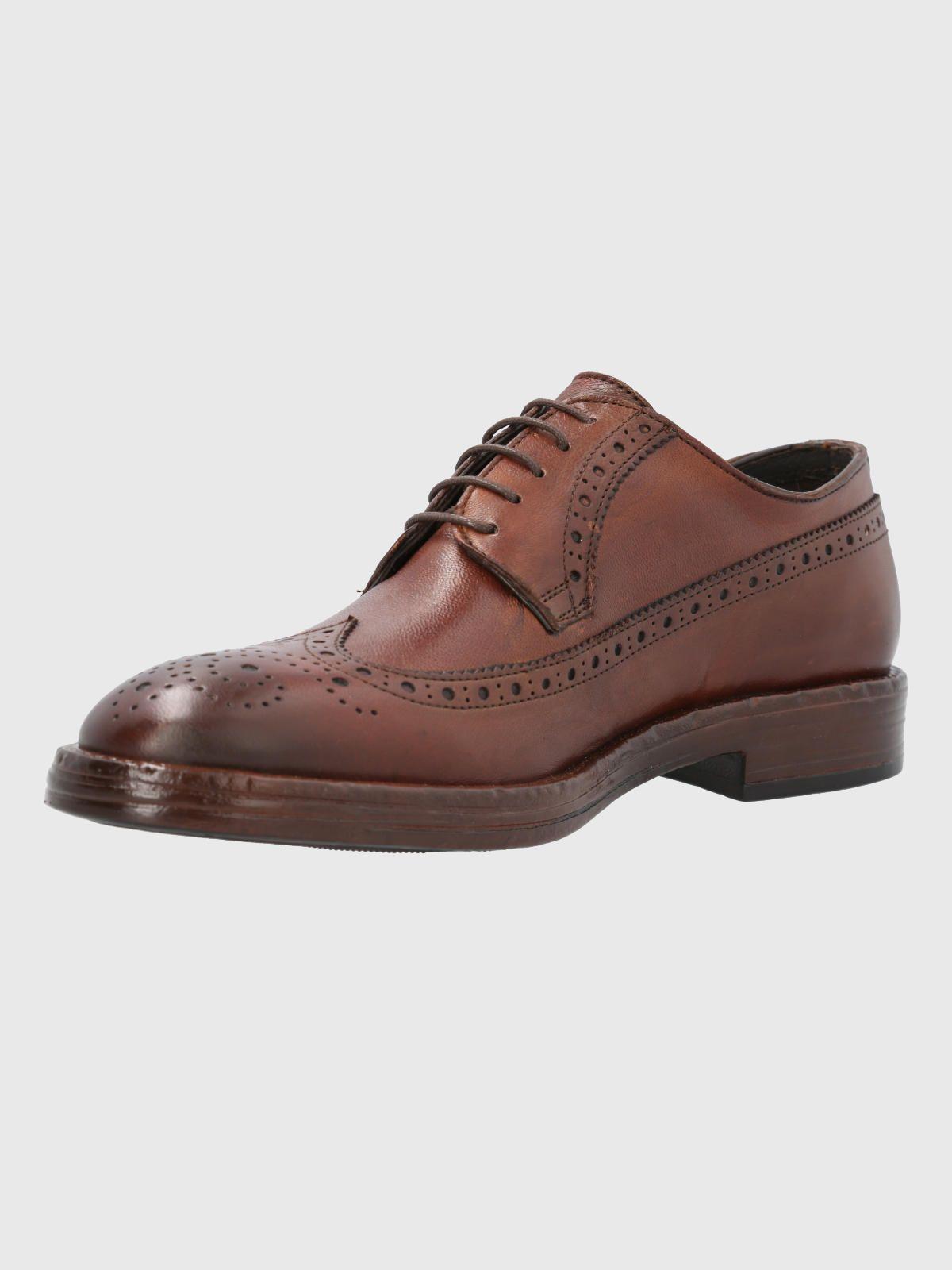 Zapato Cuero Café Hombre Paolo -4