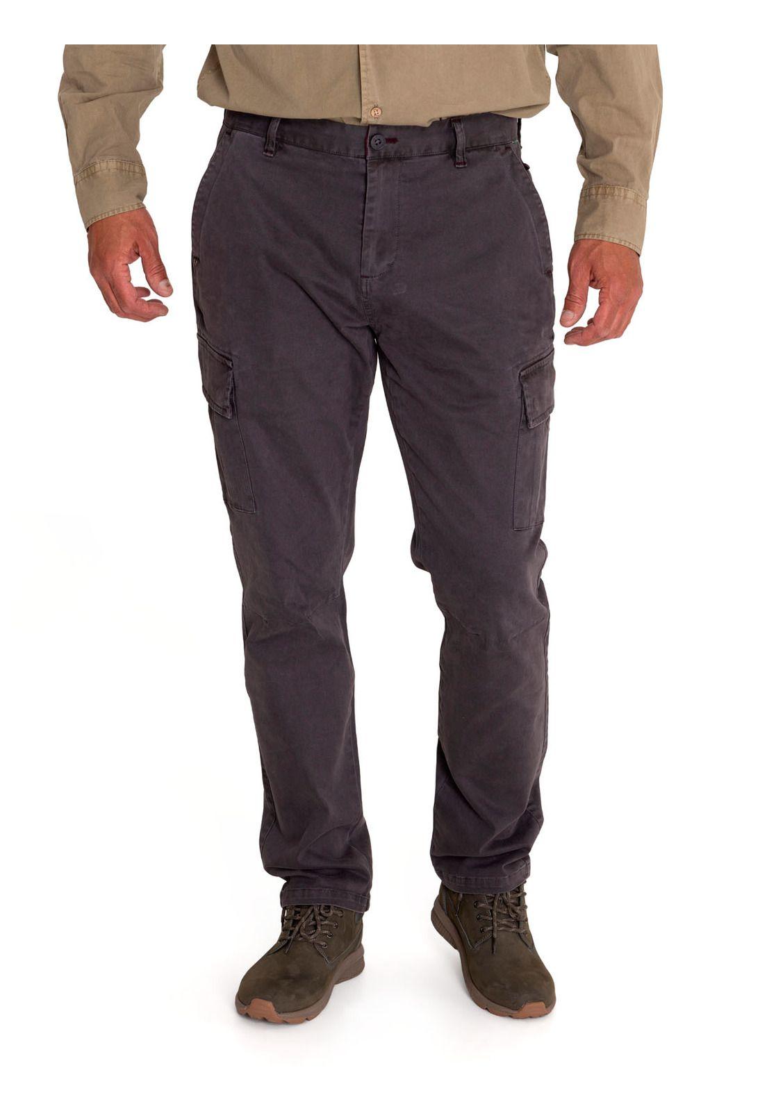 Pantalón Natural Flex Hombre Pipo Gris-4