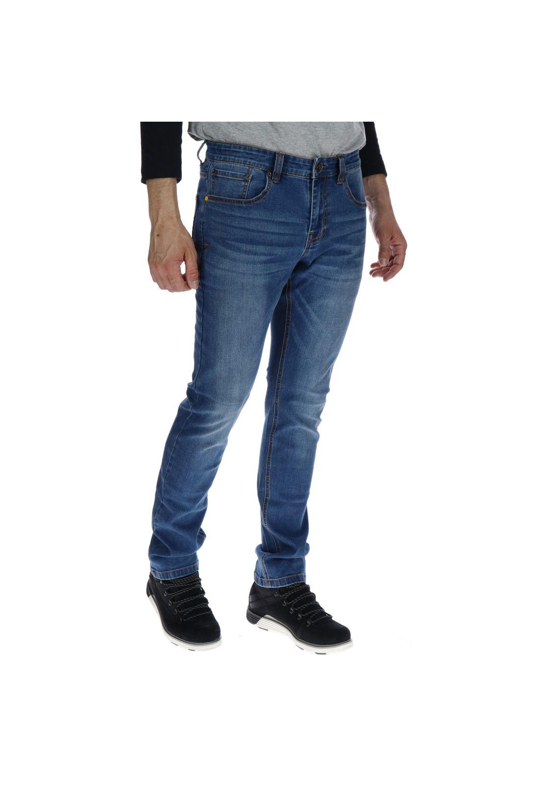 Jeans Hombre Ninety Eight Slim Azul Claro-3