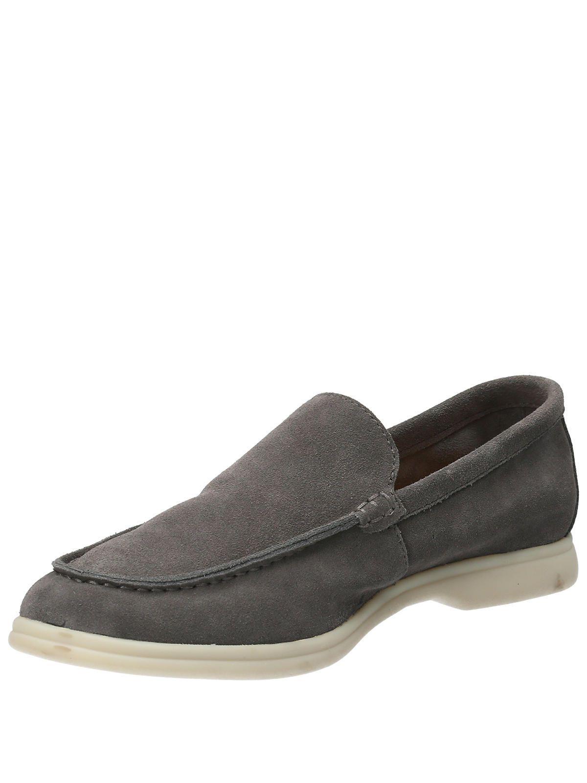 Mocasín Cuero Hombre Monte Gris-4