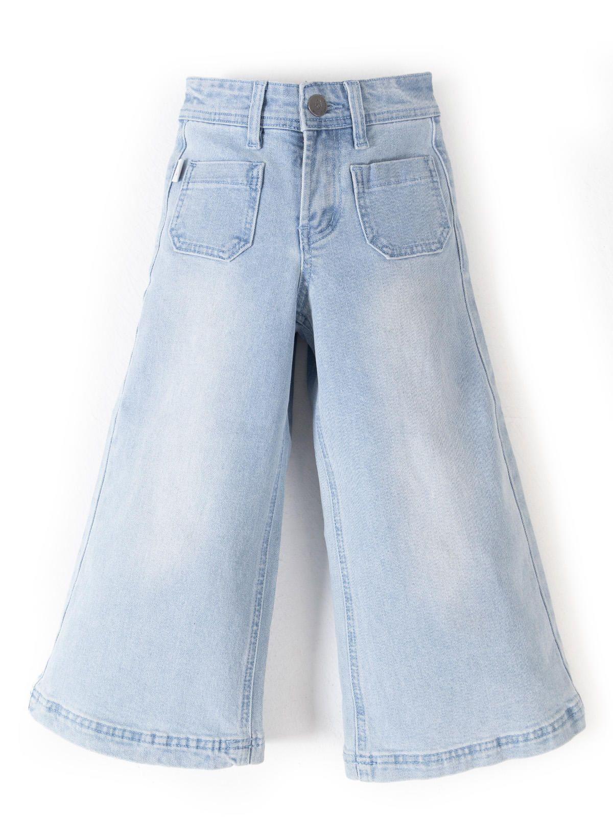 Jeans Niña Pipa Celeste-0