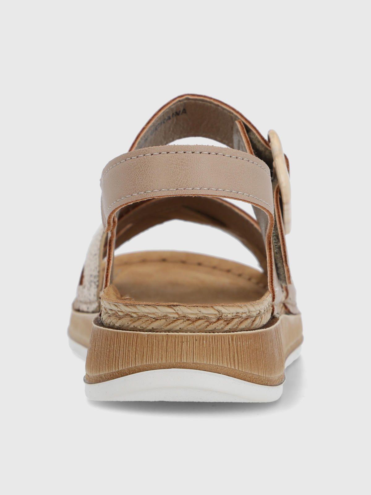 Sandalia Belana Mujer Beigec-6