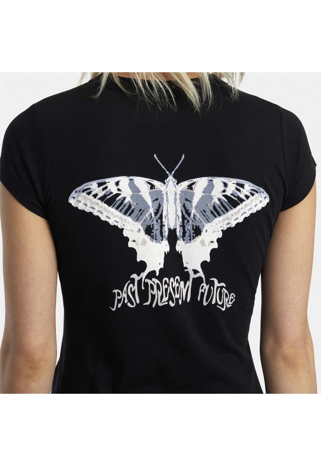 Polera M/C Mujer Future Naughty J Tee Negro-3