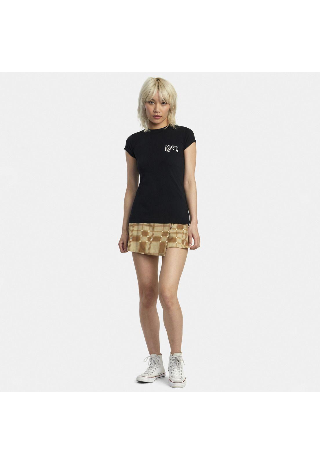 Polera M/C Mujer Future Naughty J Tee Negro-4