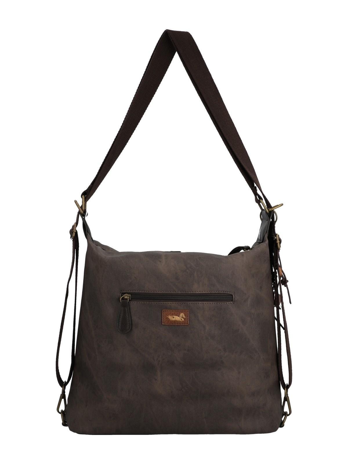 Cartera Textil Mujer Inti Hobo Café-2