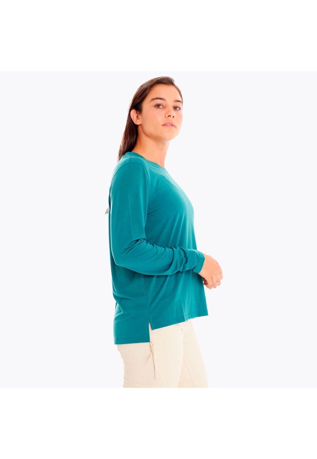 Polera Mujer Everyday With Tencel Verde-4