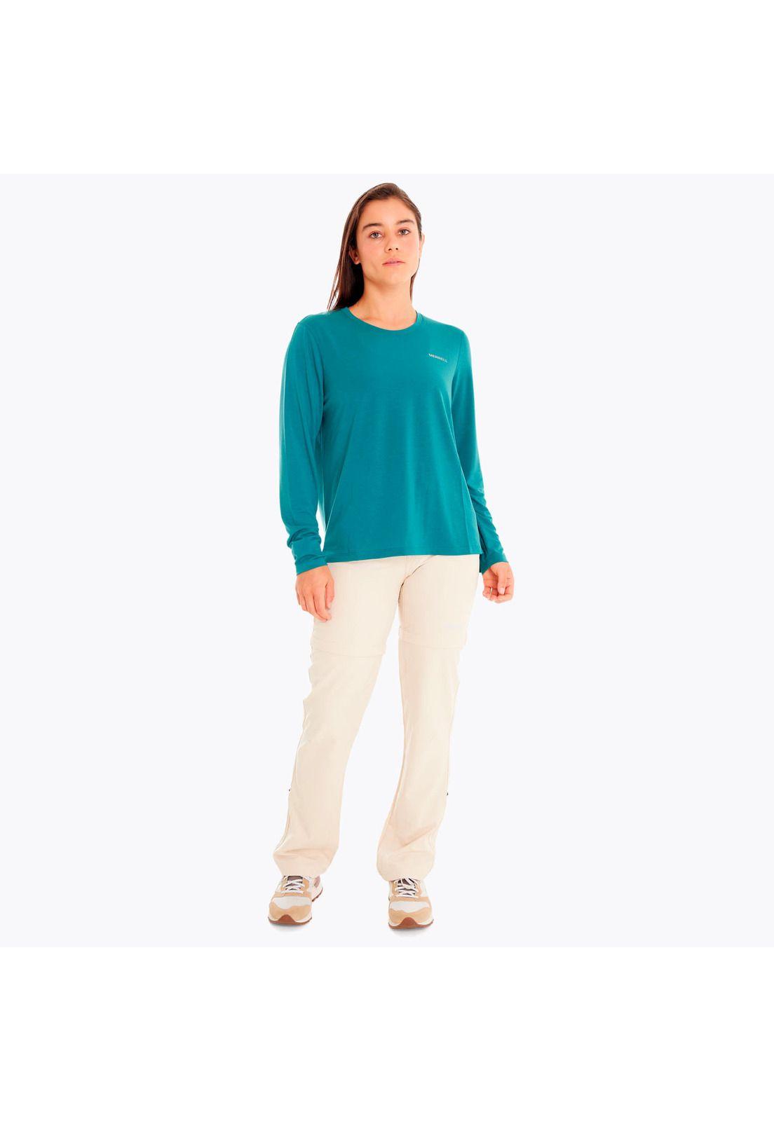 Polera Mujer Everyday With Tencel Verde-5