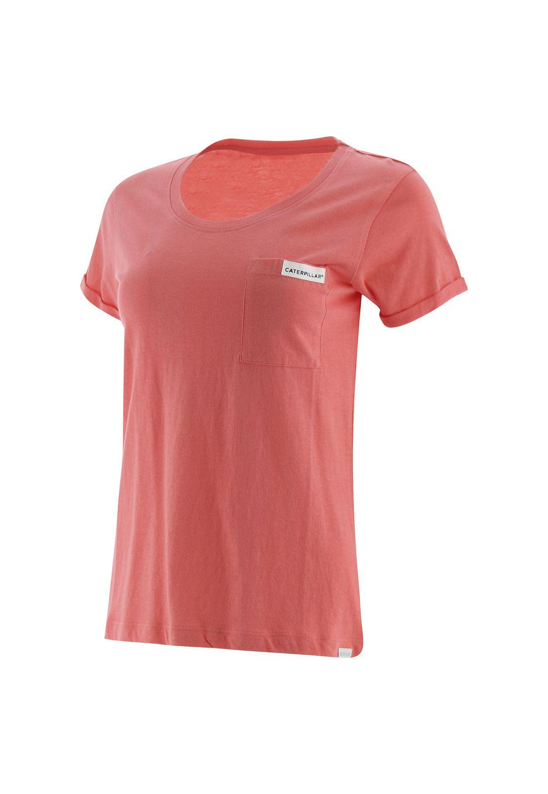 Polera M/C Mujer Logo Pocket Tee Rosa-0
