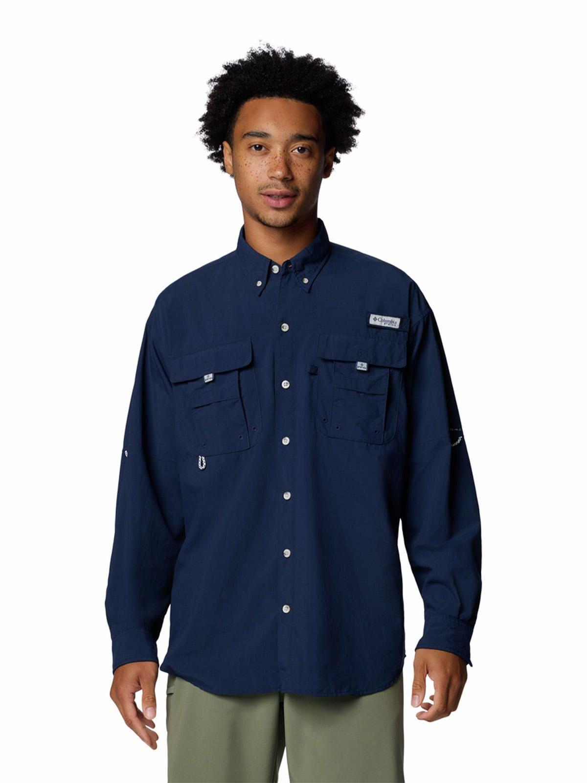 Camisa Manga Larga Hombre Bahama Ii Shirt Azul-0