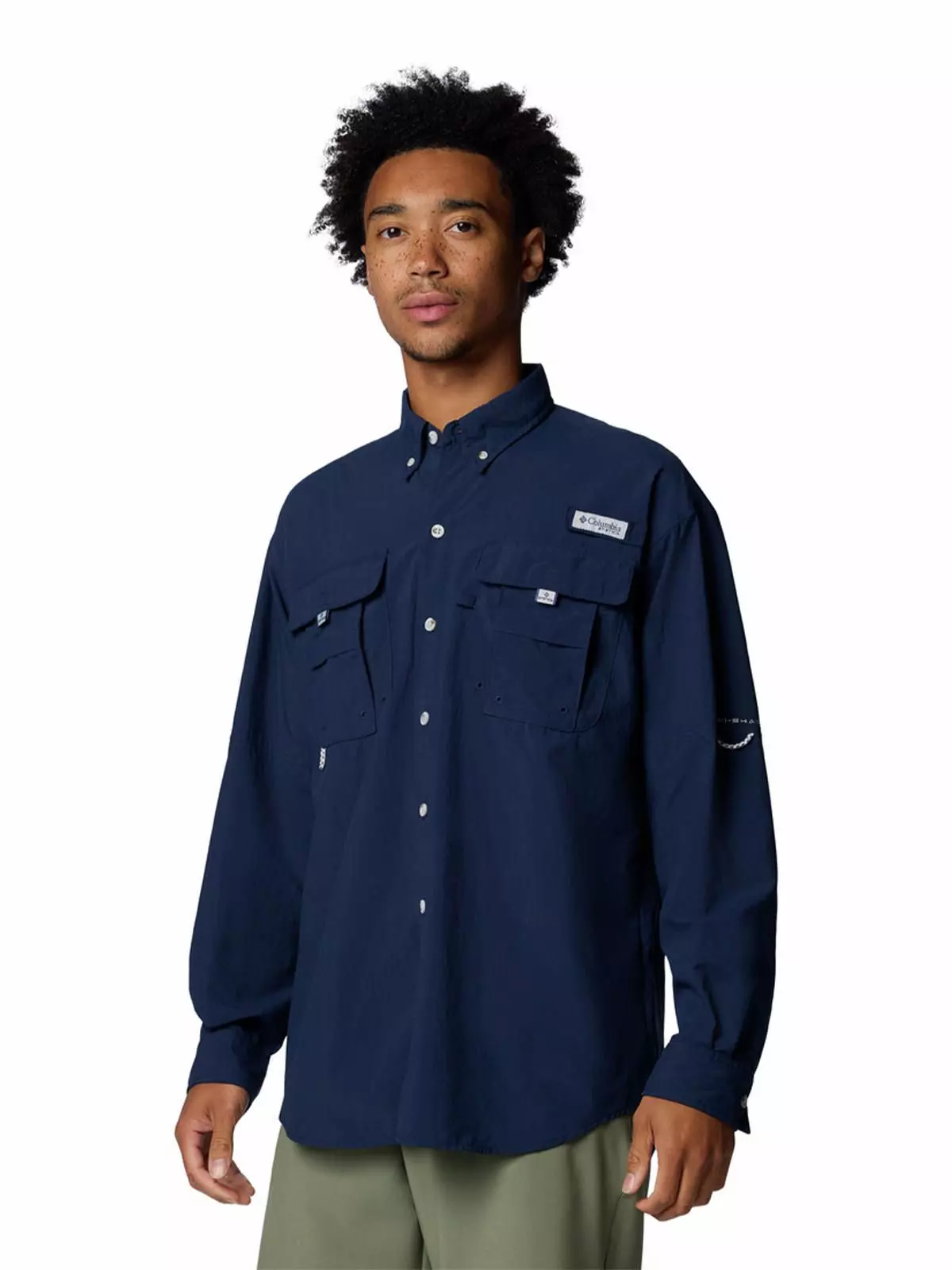 Camisa Manga Larga Hombre Bahama Ii Shirt Azul-1